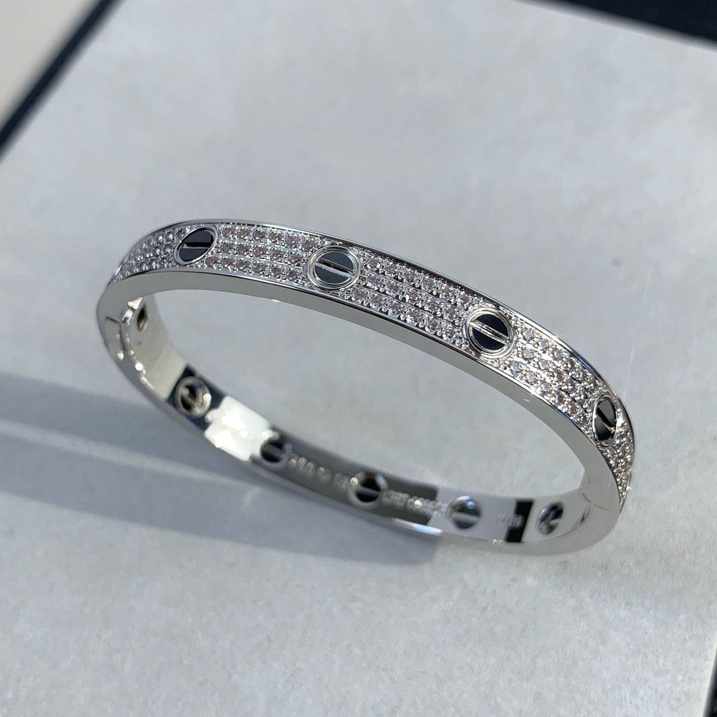 ¡®Lume Jewelry¡¯LOVE BRACELET 6.1MM DIAMOND-PAVED CERAMIC