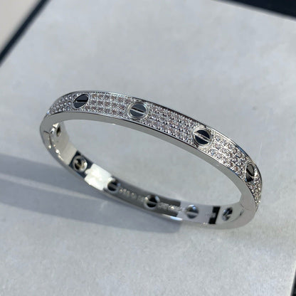 ¡®Lume Jewelry¡¯LOVE BRACELET 6.1MM DIAMOND-PAVED CERAMIC