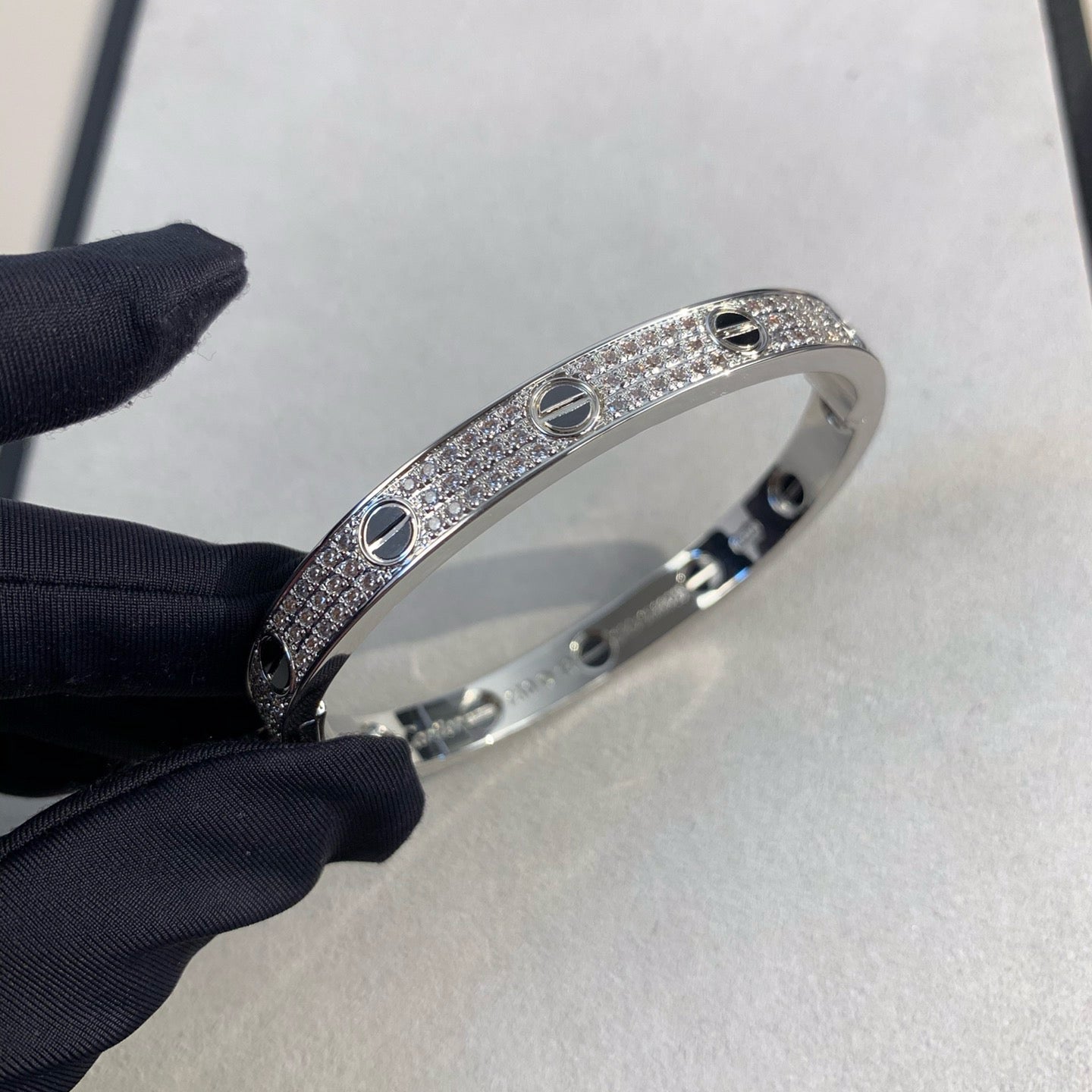¡®Lume Jewelry¡¯LOVE BRACELET 6.1MM DIAMOND-PAVED CERAMIC