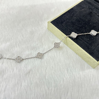 [Lume Jewelry]New CLOVER 6 MOTIF DIAMOND BRACELET