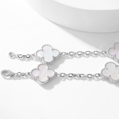 ¡®Lume Jewelry¡¯CLOVER 10 MOTIFS WHITE MOTHER OF PEARL NECKLACE