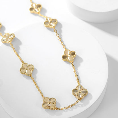 ¡®Lume Jewelry¡¯CLOVER 10 MOTIFS LASER NECKLACE