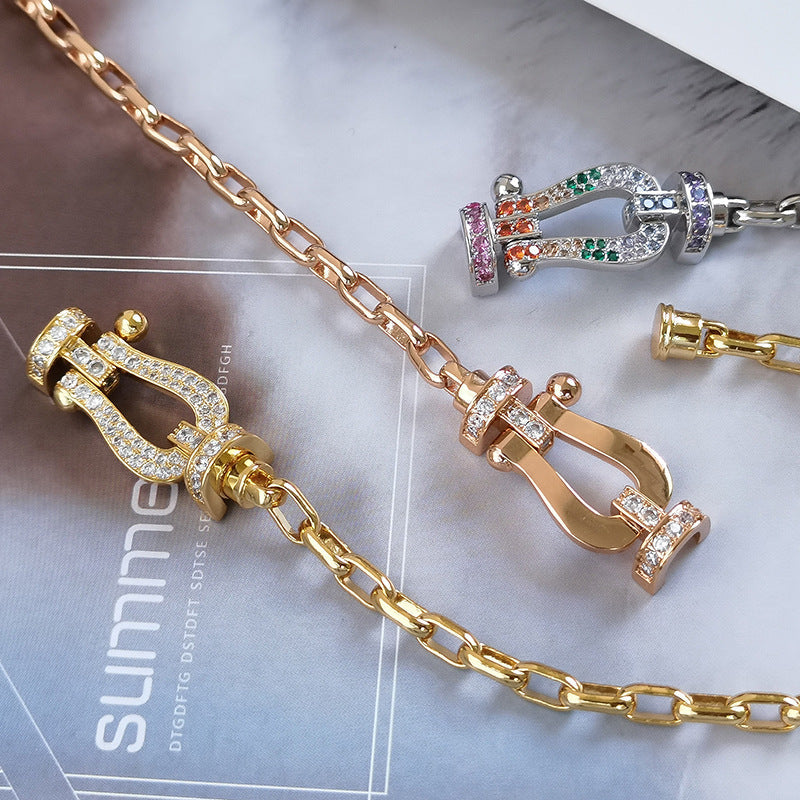 ¡®Lume Jewelry¡¯FORCE LARGE HORSESHOE CLASP  METAL BRACELET