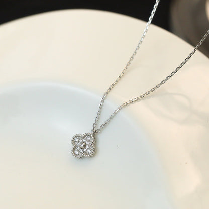 ¡®Lume Jewelry¡¯CLOVER MINI 9.5MM PENDANT DIAMOND NECKLACE