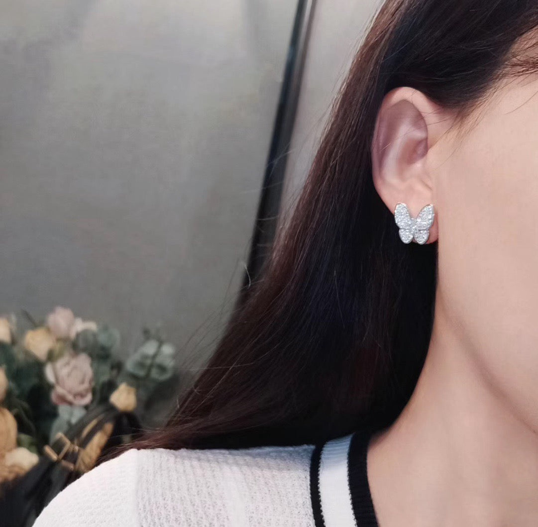 ¡®Lume Jewelry¡¯BUTTERFLY ALL DIAMOND EARRINGS