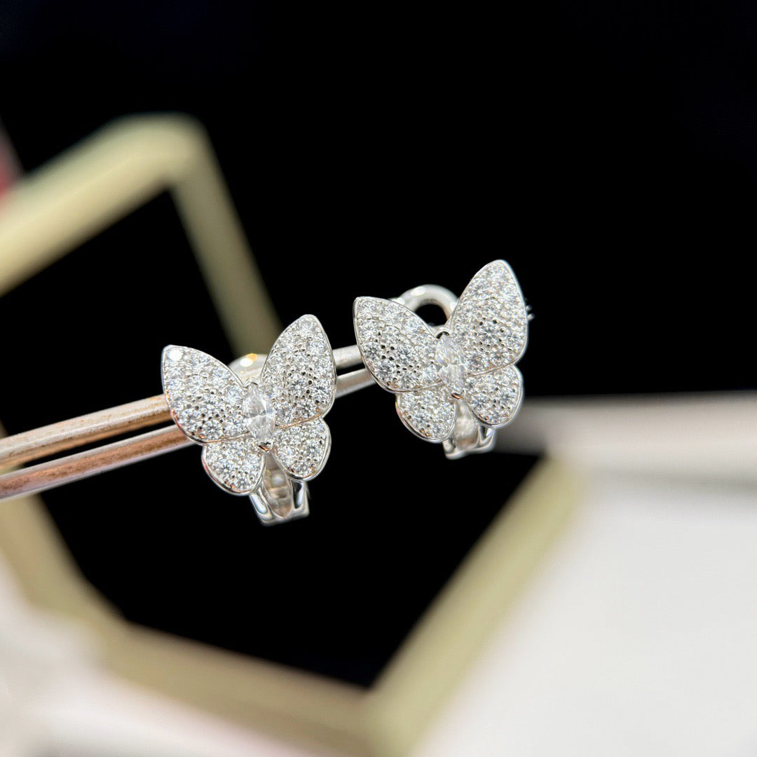 ¡®Lume Jewelry¡¯BUTTERFLY ALL DIAMOND EARRINGS