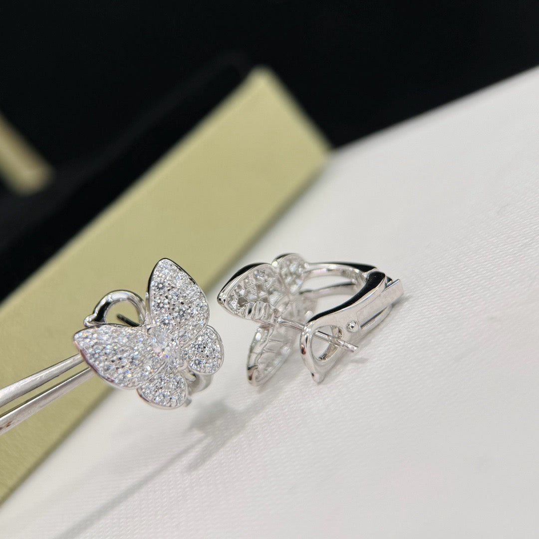 ¡®Lume Jewelry¡¯BUTTERFLY ALL DIAMOND EARRINGS