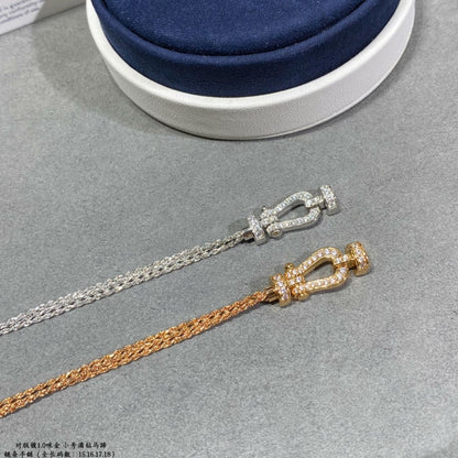 ¡®Lume Jewelry¡¯FORCE SMALL HORSESHOE  DIAMOND CHAIN ROPE BRACELET