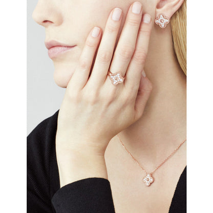 ¡®Lume Jewelry¡¯CLOVER 15MM DIAMOND SINGLE FLOWER NECKLACE