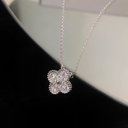¡®Lume Jewelry¡¯CLOVER 15MM DIAMOND SINGLE FLOWER NECKLACE