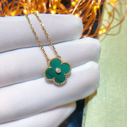 ¡®Lume Jewelry¡¯CLOVER 15MM DIAMOND TURQUOISE NECKLACE