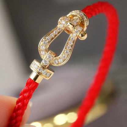 ¡®Lume Jewelry¡¯FORCE LARGE HORSESHOE FULL DIAMOND BRACELET ROSE GOLD