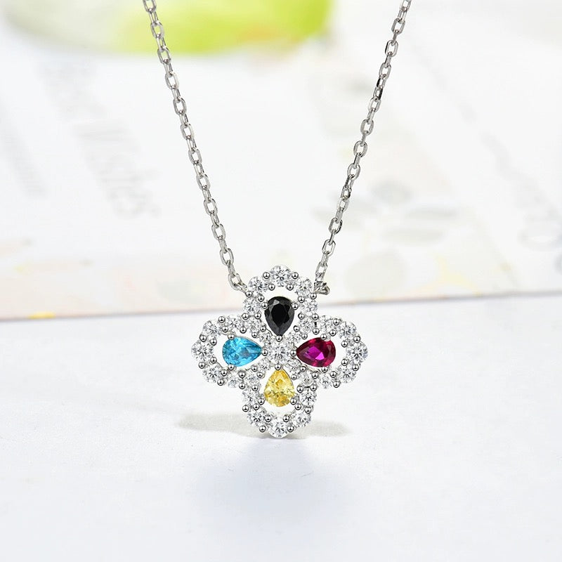¡®Lume Jewelry¡¯LOOP NECKLACE FULL MOTIF DIAMOND 16MM MULTIPLE COLORS
