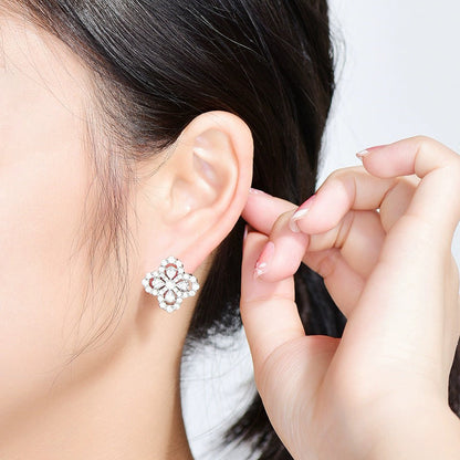 ¡®Lume Jewelry¡¯LOOP EARRINGS FULL MOTIF DIAMOND 16MM