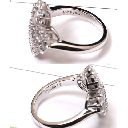 ¡®Lume Jewelry¡¯LOOP RING FULL MOTIF DIAMOND 16MM SILVE