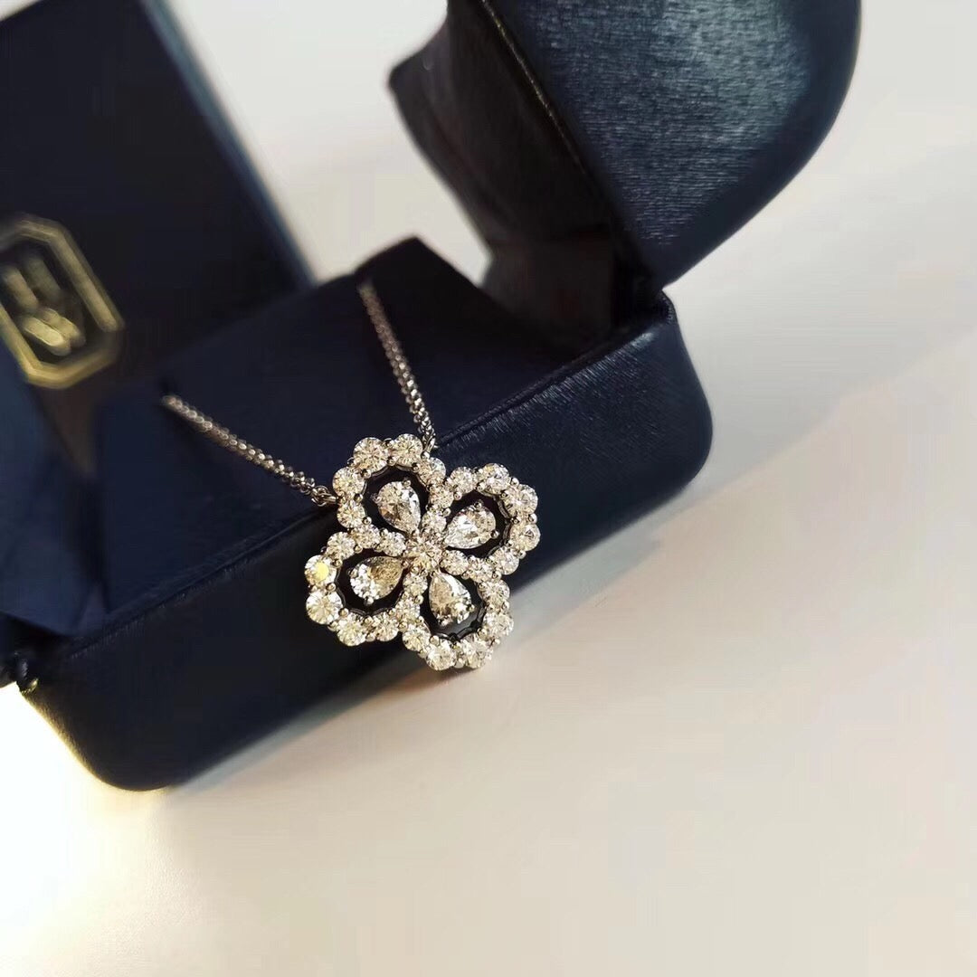 ¡®Lume Jewelry¡¯LOOP NECKLACE FULL MOTIF DIAMOND 16MM MULTIPLE COLORS