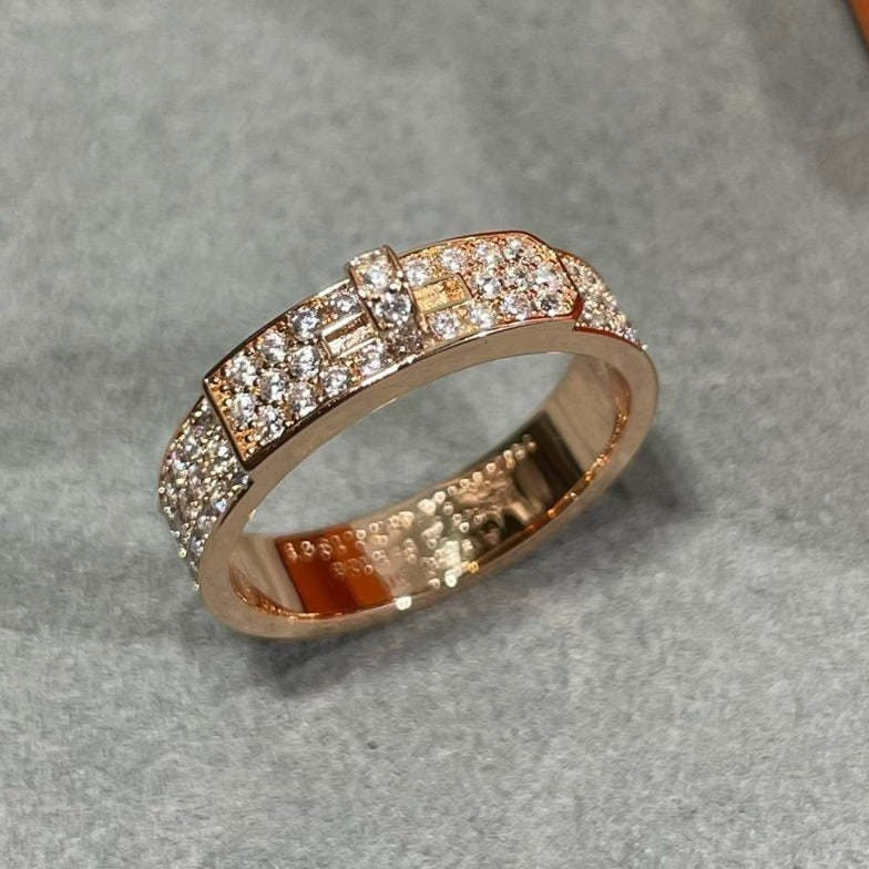 ¡®Lume Jewelry¡¯KELLY PINK GOLD DIAMOND RING