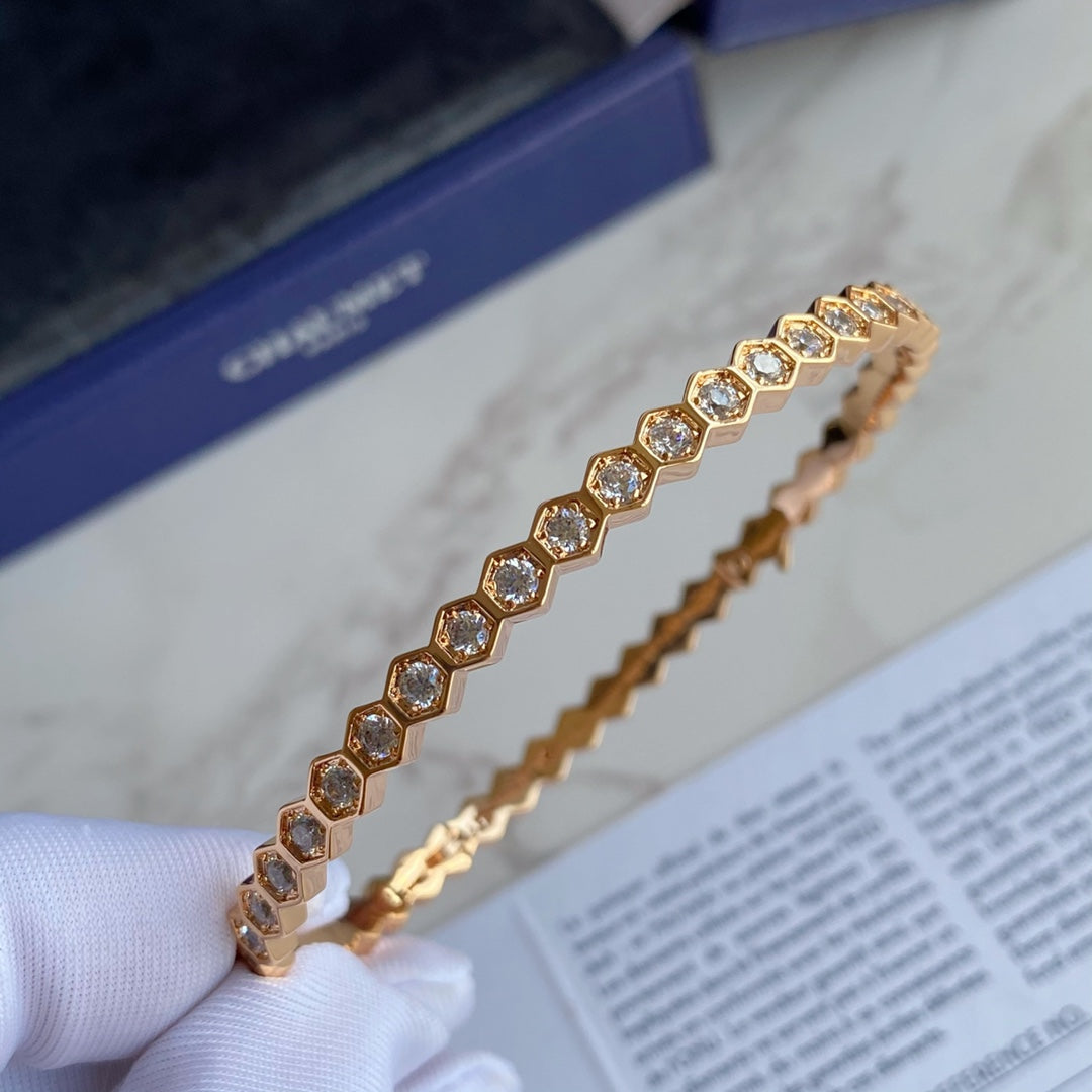 ¡®Lume Jewelry¡¯BEE LOVE GOLD BRACELET FULL DIAMOND
