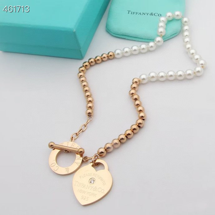 [Lume Jewelry]RETURN TO TIF HEART TAF BEAD PEARL BRACELET