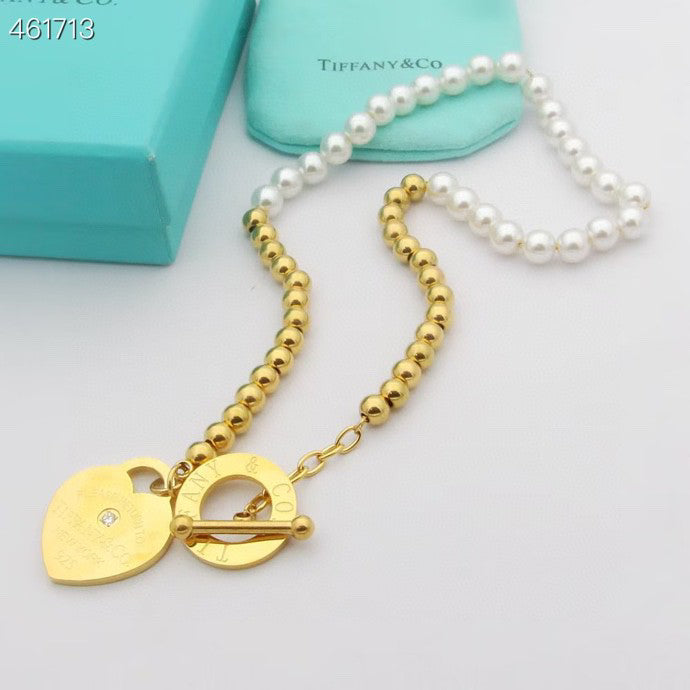 [Lume Jewelry]RETURN TO TIF HEART TAF BEAD PEARL BRACELET