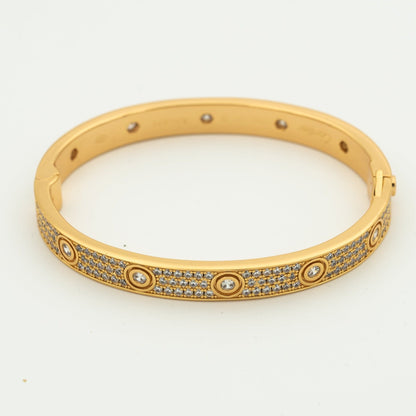¡®Lume Jewelry¡¯LOVE BRACELET 6.1MM DIAMOND-PAVED 10 BIG DIAMONDS