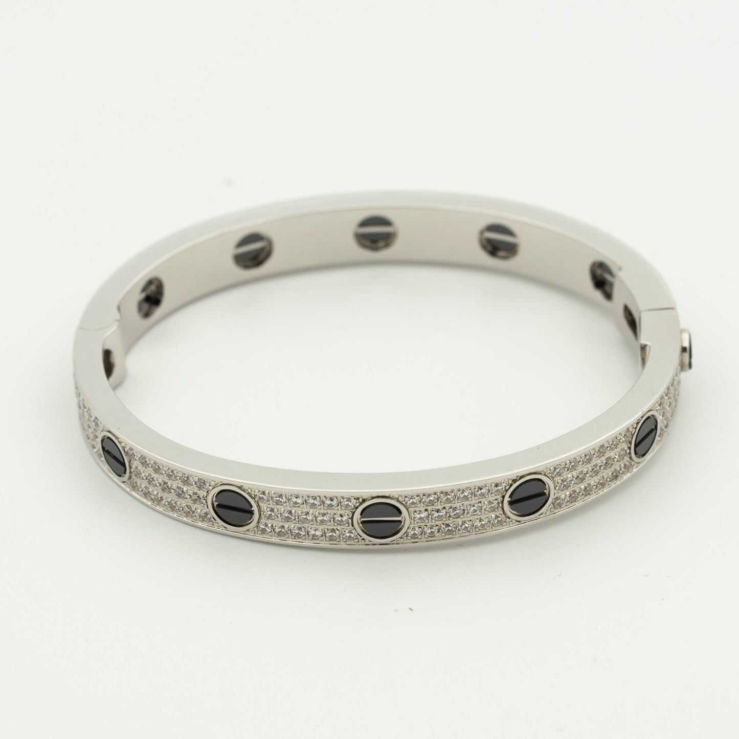 ¡®Lume Jewelry¡¯LOVE BRACELET 6.1MM DIAMOND-PAVED CERAMIC