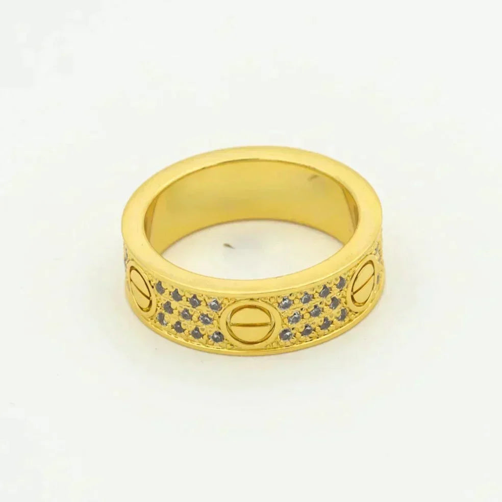¡®Lume Jewelry¡¯LOVE RING 5.5MM DIAMONDS PAVED