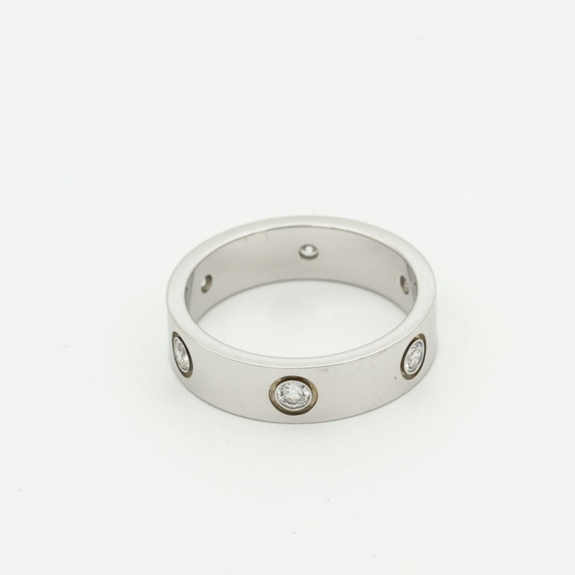 ¡®Lume Jewelry¡¯LOVE RING 5.5MM 6 DIAMONDS SILVER