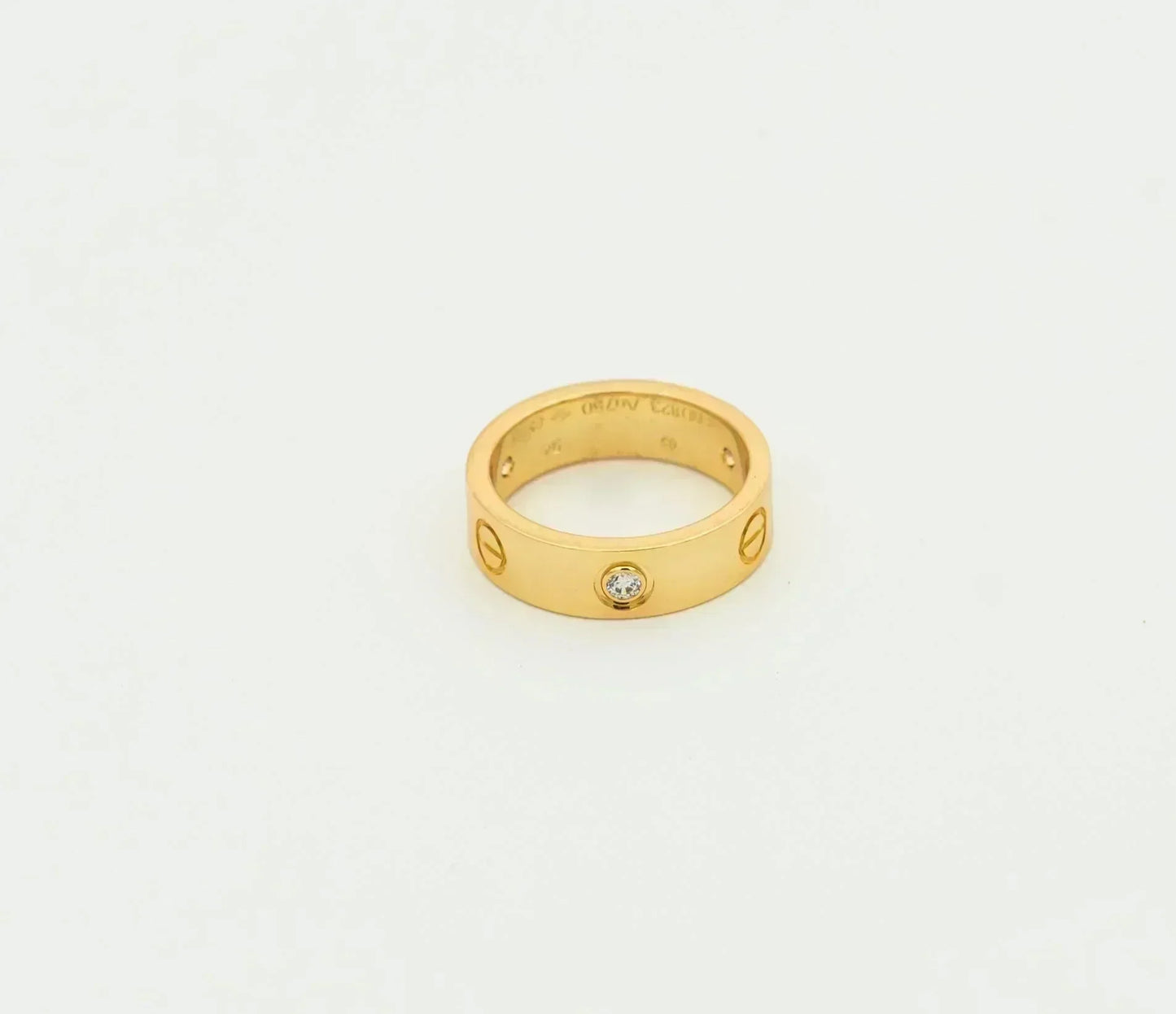 ¡®Lume Jewelry¡¯LOVE RING 5.5MM 3 DIAMONDS GOLD