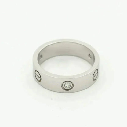 ¡®Lume Jewelry¡¯LOVE RING 5.5MM 3 DIAMONDS SILVER