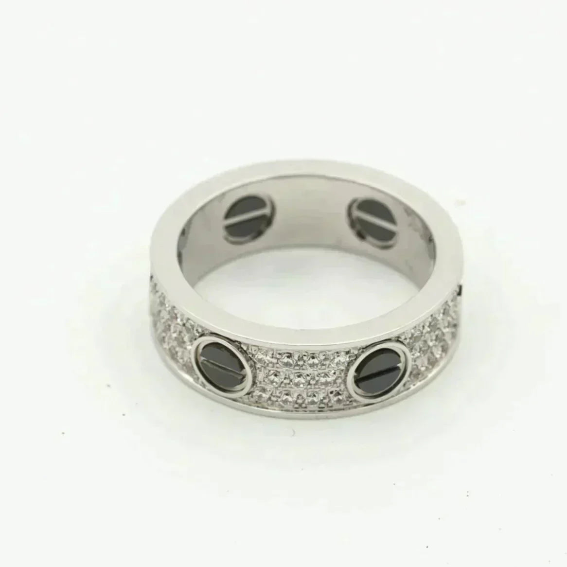 ¡®Lume Jewelry¡¯LOVE RING 5.5MM DIAMONDS PAVED CERAMIC