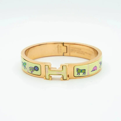 ¡®Lume Jewelry¡¯H PINK GOLD BRACELET CREAM CERAMIC