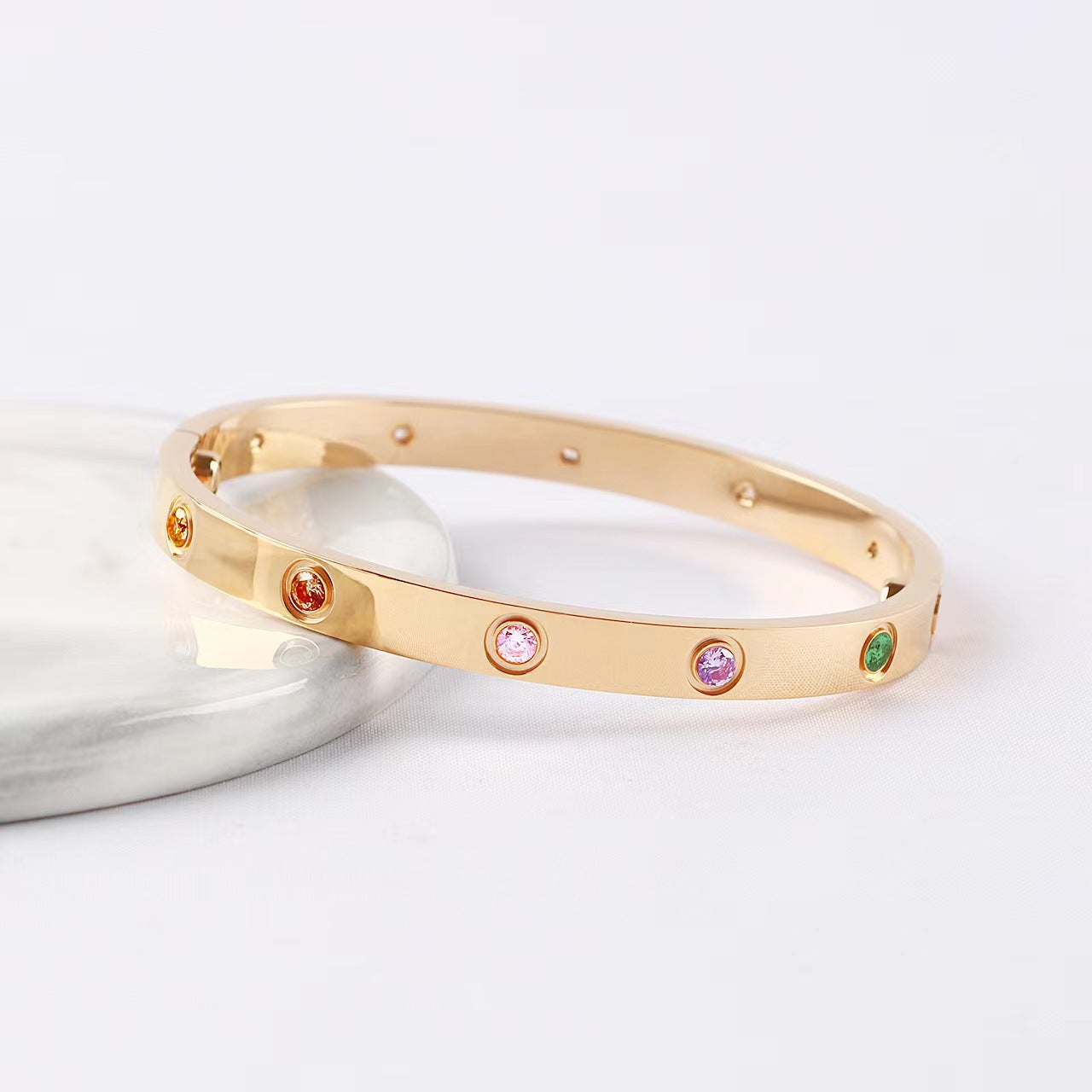 [Lume Jewelry]2026 RAINBOW LOVE BRACELET 6.1MM  10 DIAMONDS