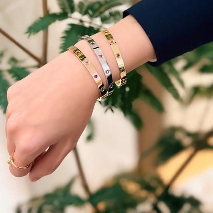 [Lume Jewelry]2026 RAINBOW LOVE BRACELET 6.1MM  10 DIAMONDS
