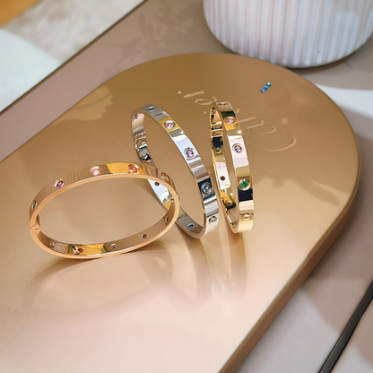 [Lume Jewelry]2026 RAINBOW LOVE BRACELET 6.1MM  10 DIAMONDS