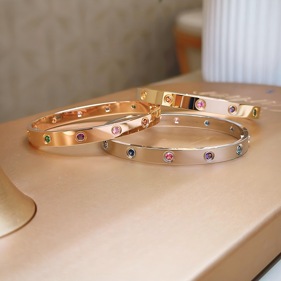 [Lume Jewelry]2026 RAINBOW LOVE BRACELET 6.1MM  10 DIAMONDS