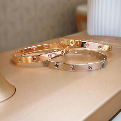[Lume Jewelry]2026 RAINBOW LOVE BRACELET 6.1MM  10 DIAMONDS