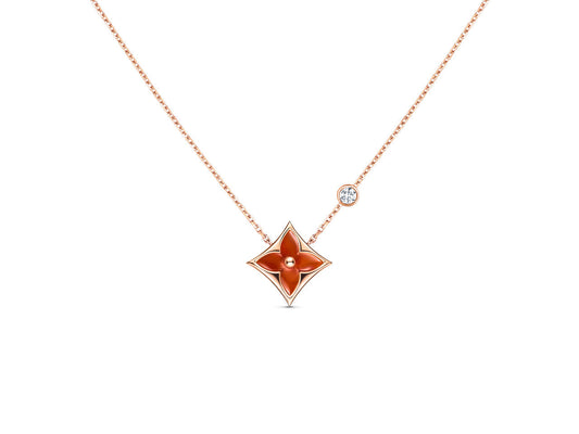 ¡®Lume Jewelry¡¯STAR NECKLACE PINK GOLD 1 DIAMOND