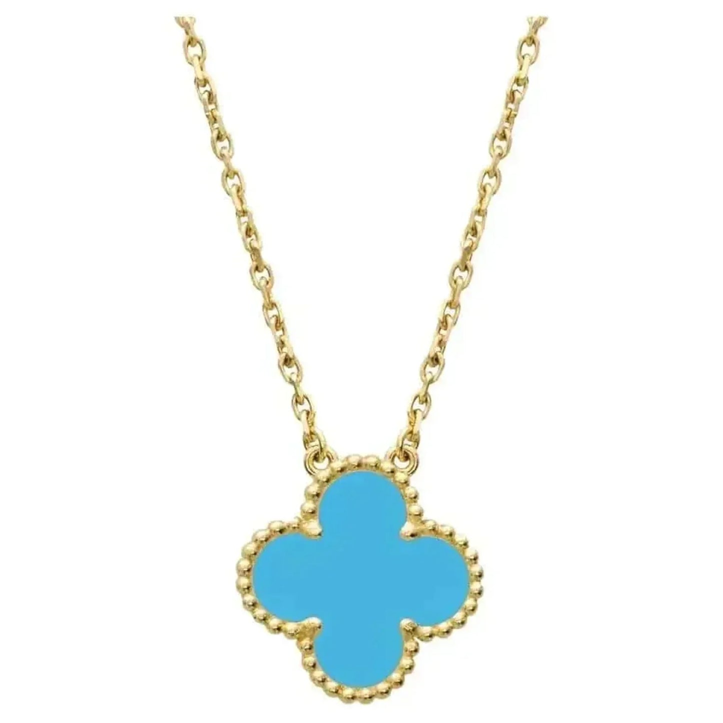 ¡®Lume Jewelry¡¯CLOVER 15MM VINTAGE TURQUOISE NECKLACE