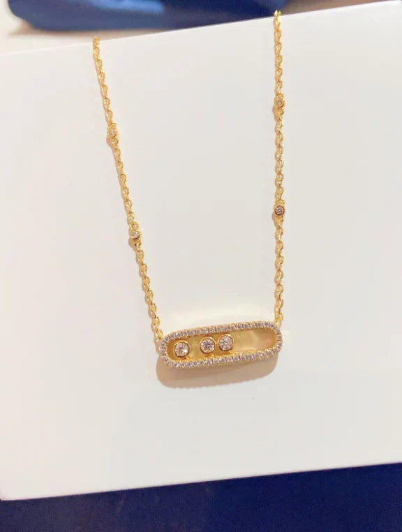 [Lume Jewelry] MK MOVE FULL DIAMOND NECKLACE