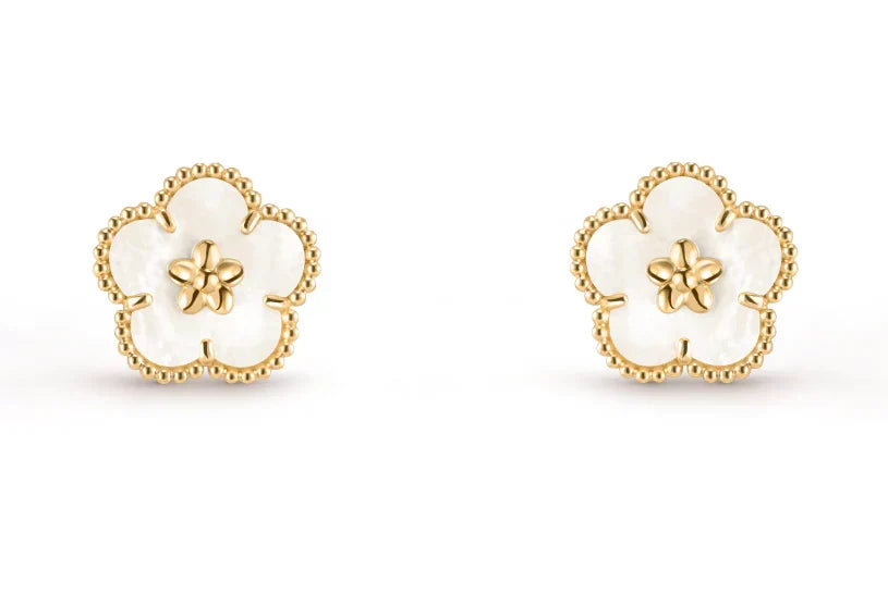 [Lume Jewelry]LUCKY WHITE MOP EARRINGS