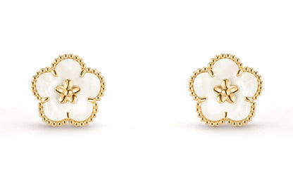 [Lume Jewelry]LUCKY WHITE MOP EARRINGS