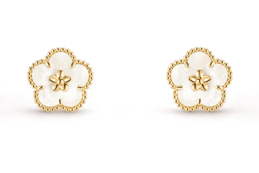 [Lume Jewelry]LUCKY WHITE MOP EARRINGS