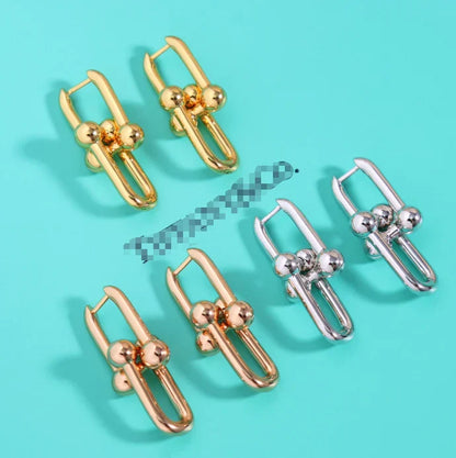 [Lume Jewelry]TF HORSESHOE BUCKLE EARRINGS