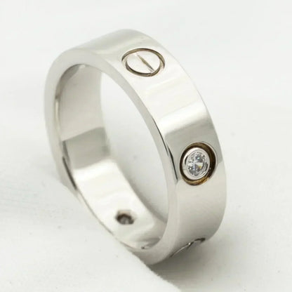 ¡®Lume Jewelry¡¯LOVE RING 5.5MM 3 DIAMONDS SILVER