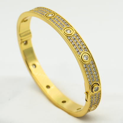 ¡®Lume Jewelry¡¯LOVE BRACELET 6.1MM DIAMOND-PAVED 10 BIG DIAMONDS