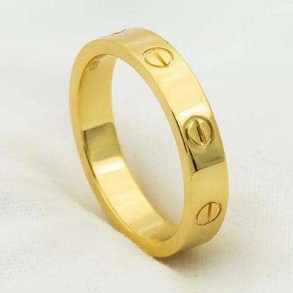 ¡®Lume Jewelry¡¯LOVE RING 4MM 1 DIAMOND GOLD