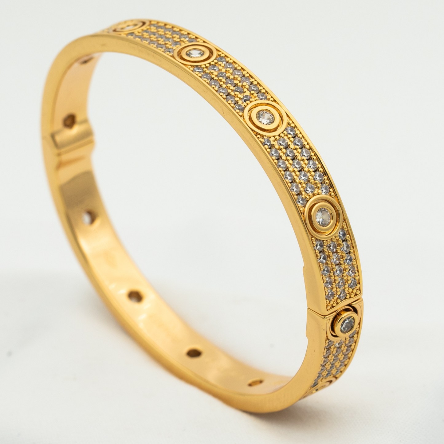¡®Lume Jewelry¡¯LOVE BRACELET 6.1MM DIAMOND-PAVED 10 BIG DIAMONDS
