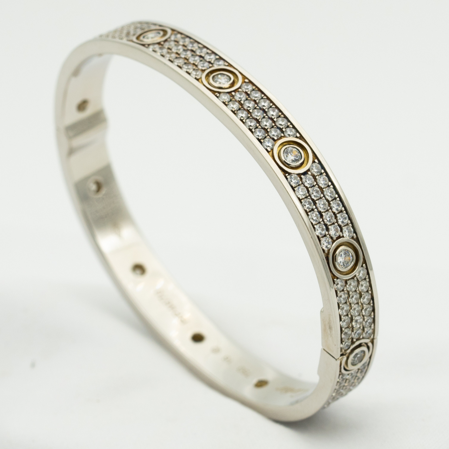 ¡®Lume Jewelry¡¯LOVE BRACELET 6.1MM DIAMOND-PAVED 10 BIG DIAMONDS