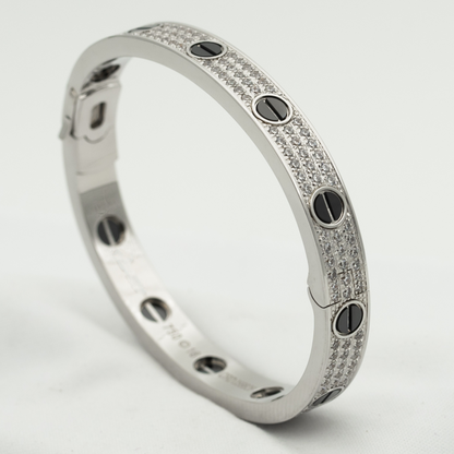 ¡®Lume Jewelry¡¯LOVE BRACELET 6.1MM DIAMOND-PAVED CERAMIC